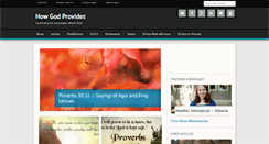 Desktop Screenshot of howgodprovides.com